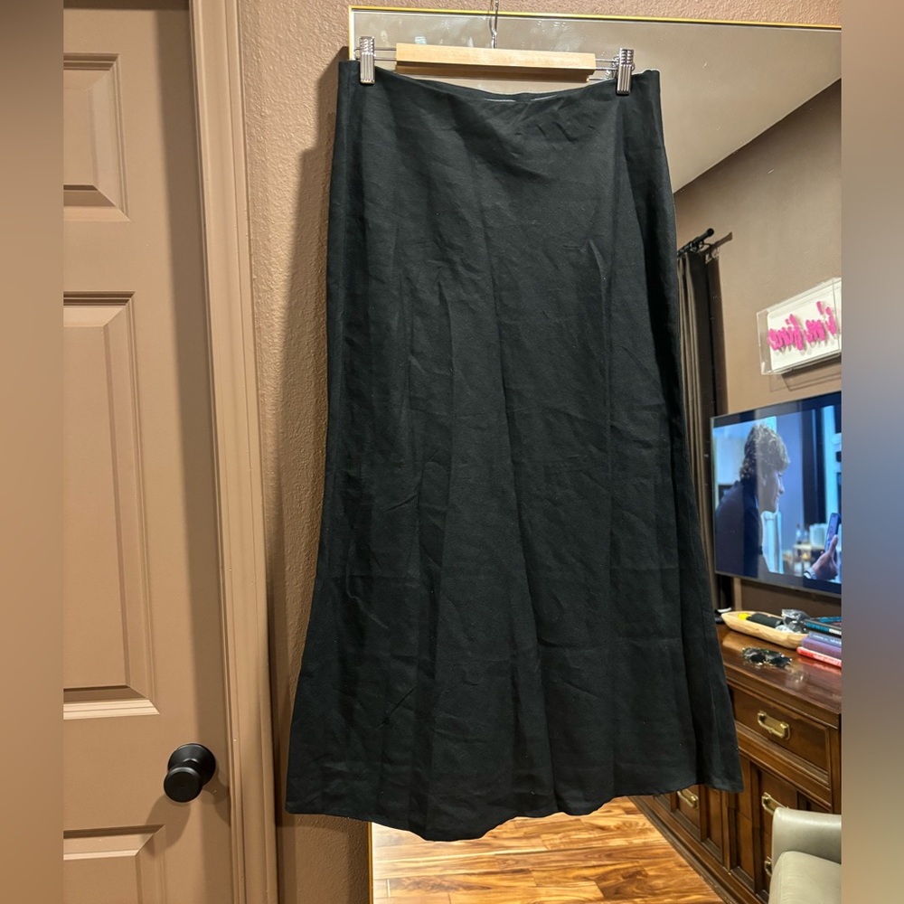 Anthropologie The Tilda Maxi Slip Skirt: Linen Edition